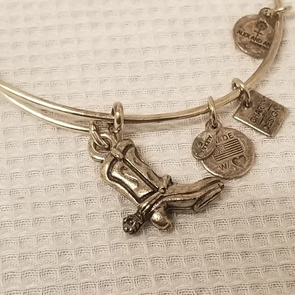 Alex and Ani Cowboy Boot Bracelet - Picture 3 of 3